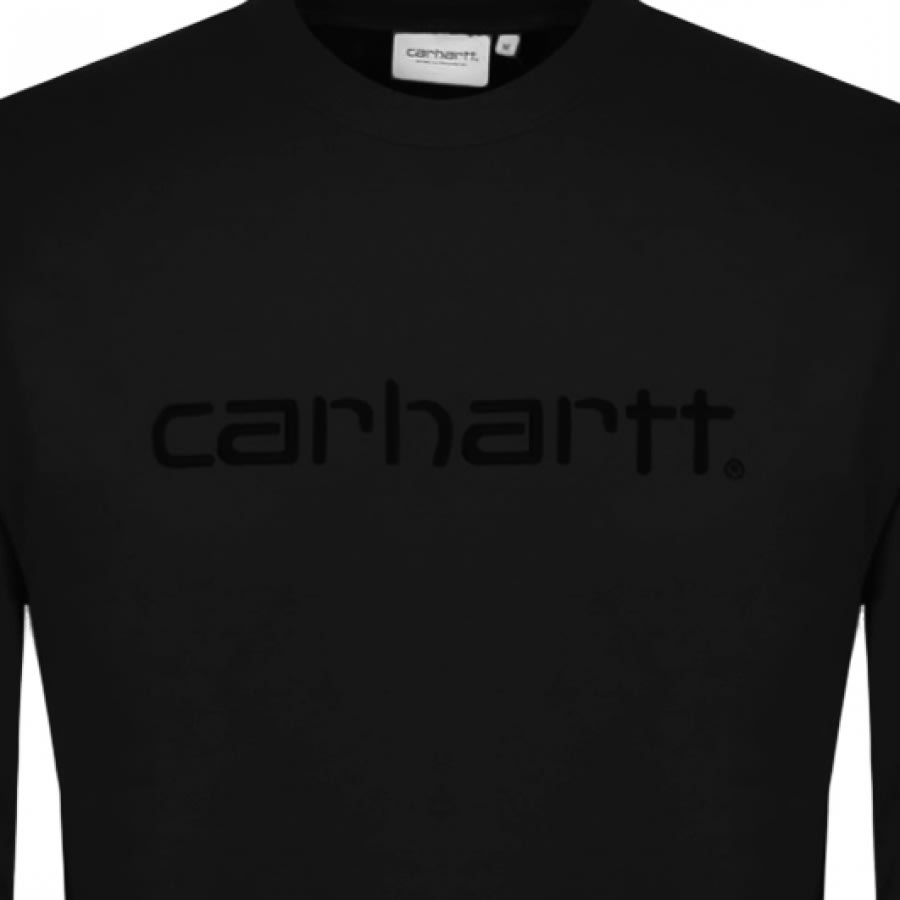 Alternative Image for ProductCarhartt Logo Sweatshirt Black3